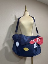 New Sanrio Dark Blue Hello Kitty Tote Gym Duffel Travel Bag Luggage