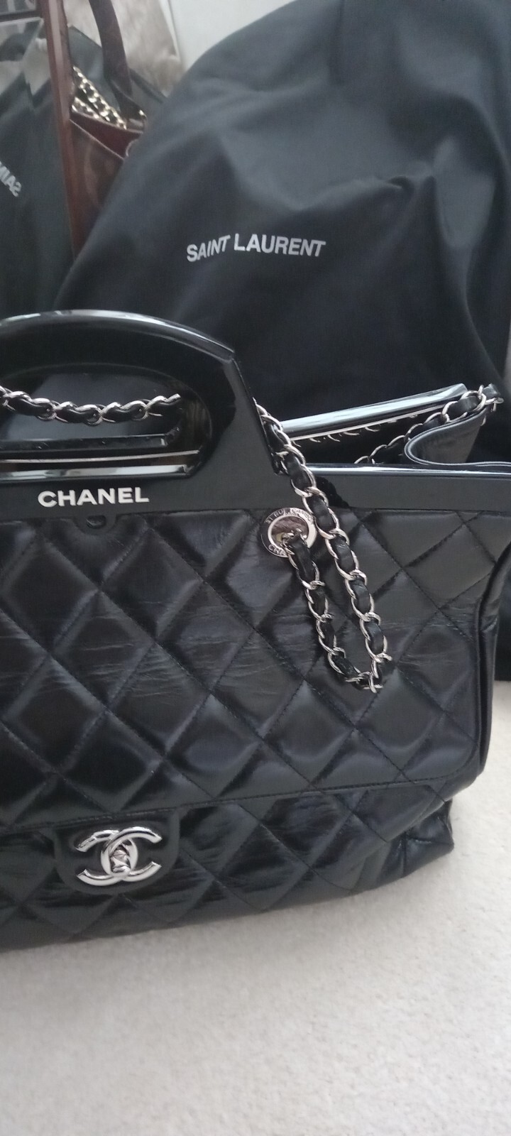 Chanel Bag Authentic. Very Rare. Authenticity Cards. Bought 15yrs Ago. No Box image 7