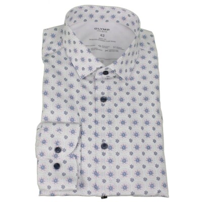 Olympus Level Five 24/Seven Mens Business Shirt Multicoloured Patterned 209754 87 Cor