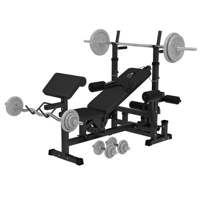 GORILLA SPORTS  Kraftstation Hantelbank Trainingsbank Fitnessstation Multi-Gym