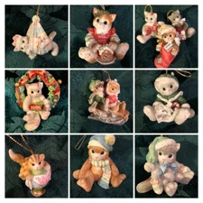 ASSORTED CALICO KITTENS ORNAMENTS - YOU CHOOSE!
