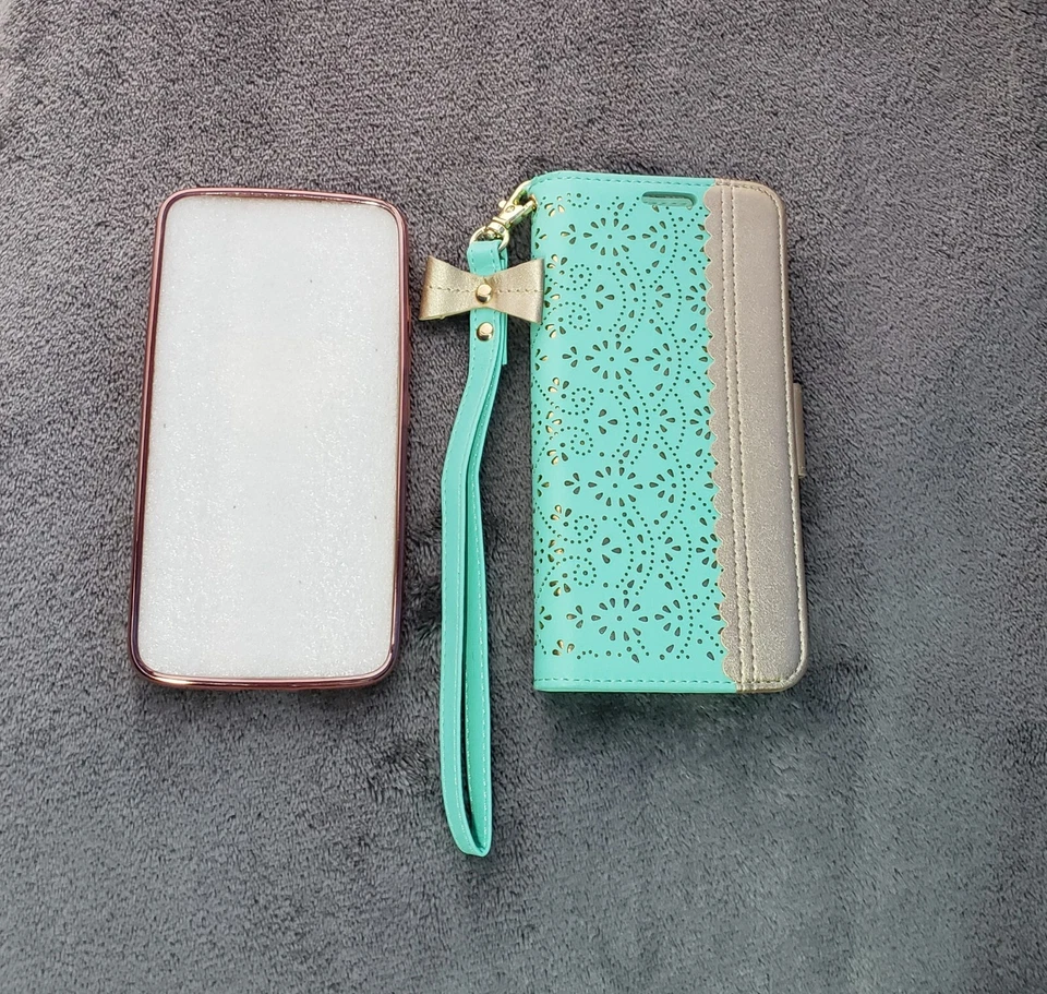 Motorola Moto E4 Protective Flip Wallet & Ring Holder Phone Cases (Lot of 2) - Image 3 of 4