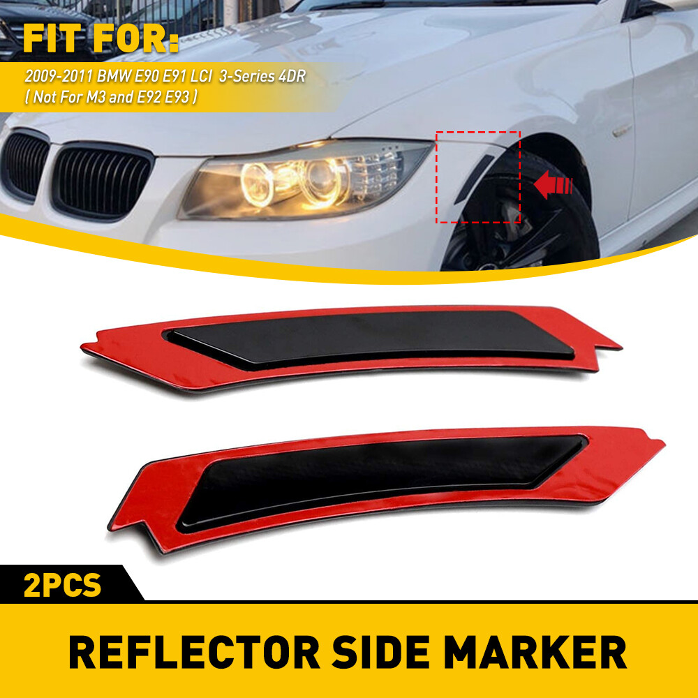 2009-11 BMW E90 E91 LCI 4DR Smoke Front Bumper Reflector Side Marker Light