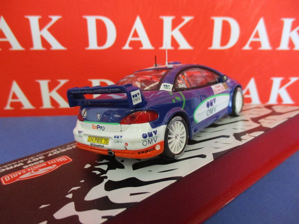 Die cast 1/43 Modellino Auto Peugeot 307 WRC OMV Rally Monte Carlo 2006 M. Stohl - Immagine 3 di 4