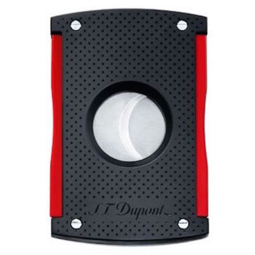 S.T. Dupont MaxiJet Lighter & Cutter Set, Black & Red S.T. Dupont MaxiJet Lighter & Cutter Set, Black & Red