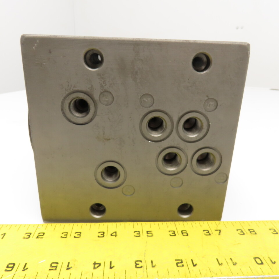 ria Union 6 Port Aluminum Hydraulic Rotary Union Manifold Right Angle
