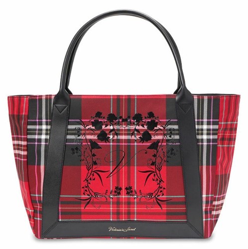 Victoria's Secret New! Tartan Plaid Tote Bag (Red/ Black) 9145489662064 |  eBay