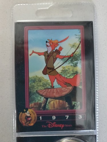 Sealed New The Disney Decades Coin and Card #38 "1973 Robin Hood" - 第 2/7 張圖片