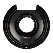 P105 Style D Small Heavy Duty Black Porcelain Drip Pan Range Kleen