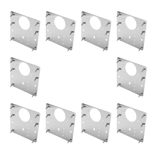 10Pcs Hinge Repair Plate Kit Kitchen Cupboard Door Hinge