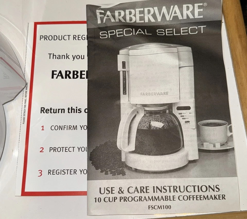 FARBERWARE 10 Cup Programmable Coffee Maker FSCM100 Brand New - Image 3 of 4