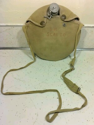 Vintage Mid Century Boy Scouts Of America Official Canteen With Cover & Strap