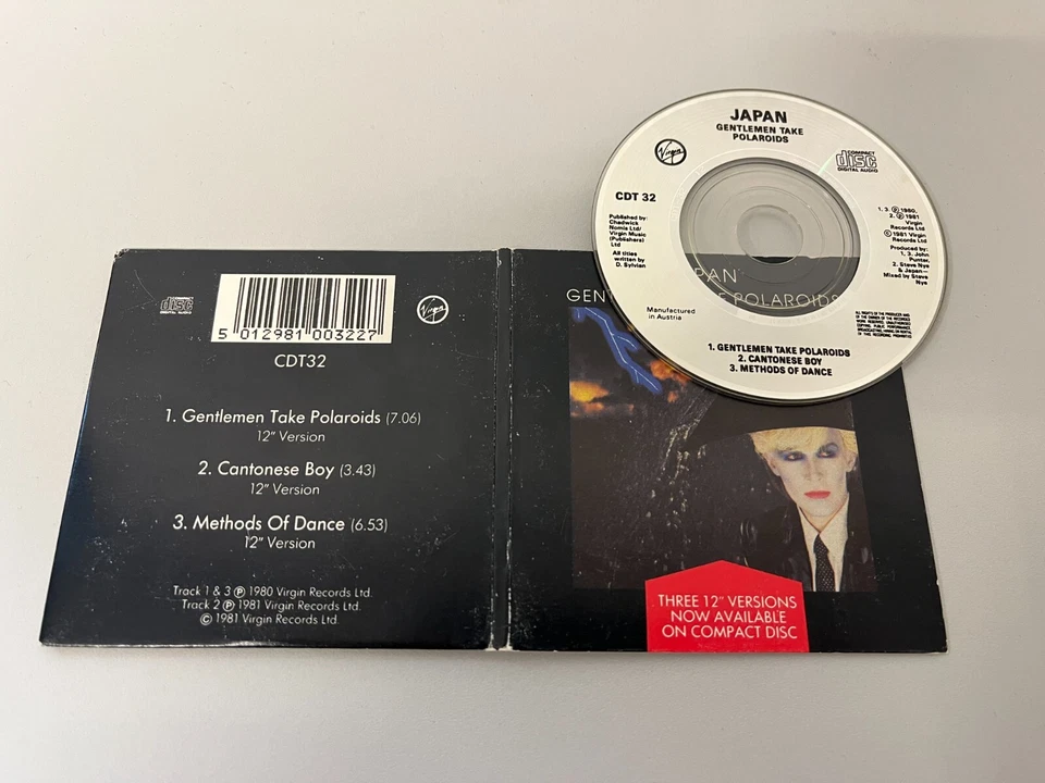 Japan – Gentlemen Take Polaroids 3"CD Single © 1982/88 (CDT 32) (David Sylvian) - Bild 2 von 2