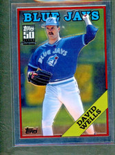 2001 Topps Chrome reprint David WellsT131 silver border