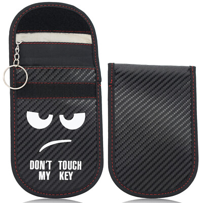 2 x Keyless Schutz Autoschlüssel Tasche RFID Signal Blocker,Schlüssel Hülle