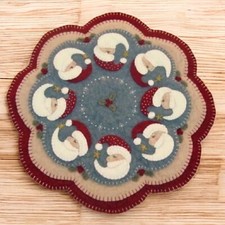Pre-Washed Wool Blend Felt Penny Rug Kit - Believe - Candlemat Kit