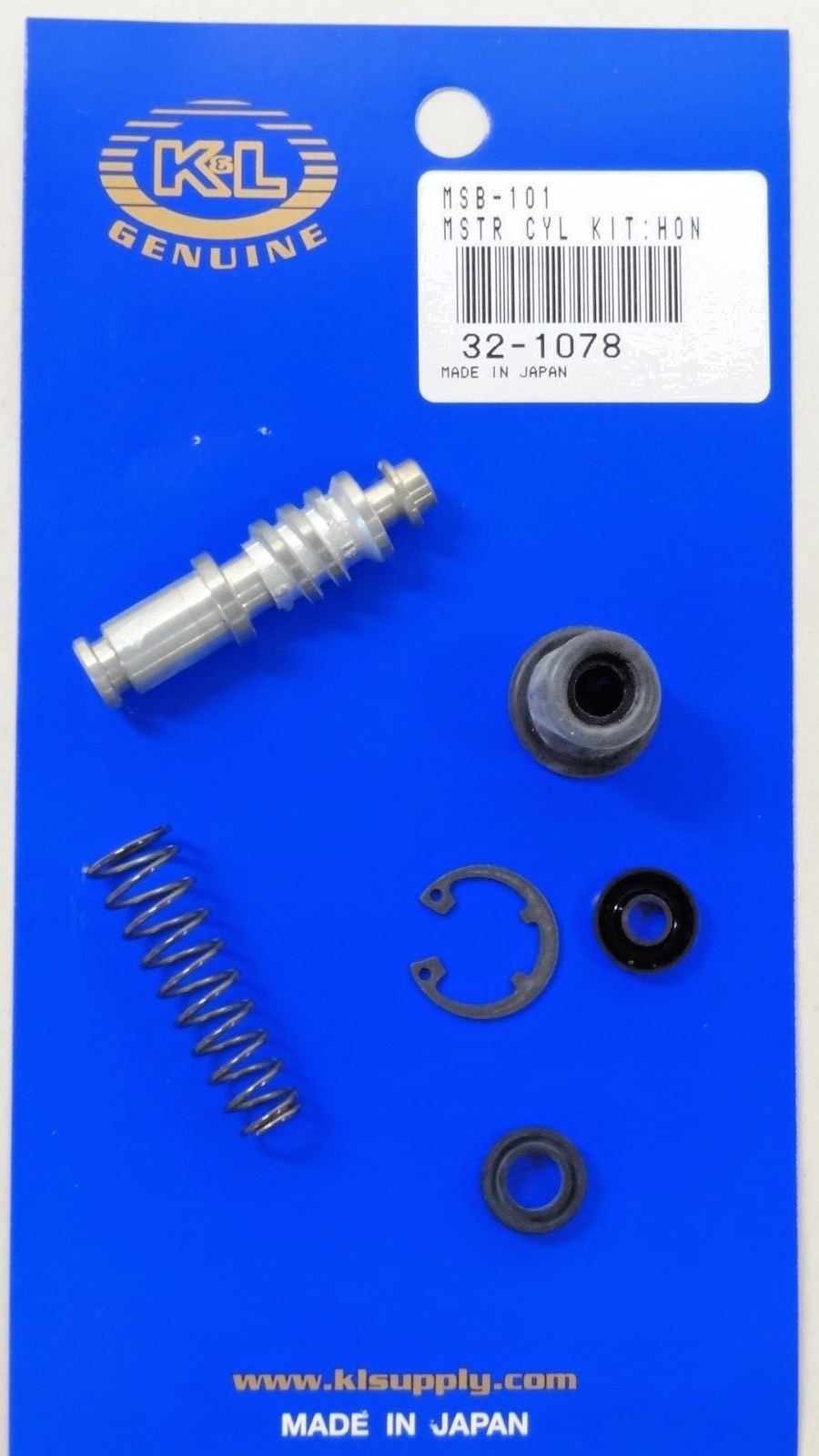 Honda GL1200 Goldwing CMX250 Front Brake Master Cylinder Repair Kit K&L 32-1078