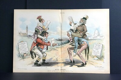 American v British Government 1895 LEGISLATIVE OBSTRUCTION CONGRESS SENATE Puck