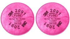 3M 2091 P100 Replacement Particulate Filters Respirator Protection USA MADE