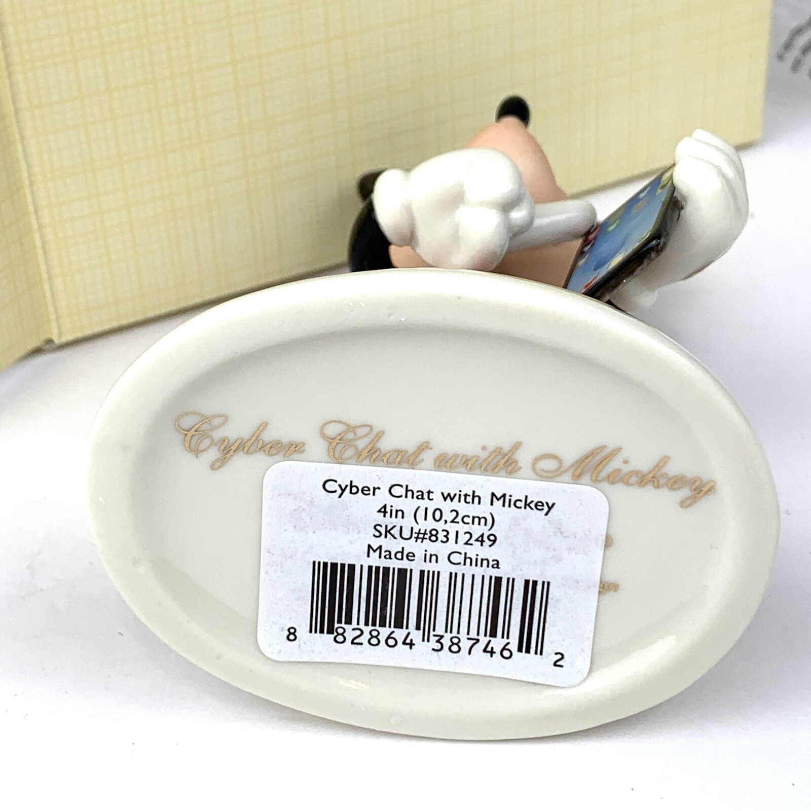 Lenox Disney Mickey Mouse Cyber Chat Figurine Hand Painted Gold Accents 4 For Sale Online