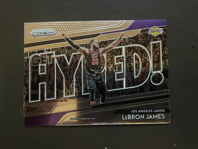 Lebron James 2018-19 Panini Prizm Get Hyped Silver LA Lakers #4 FREE SHIPPING