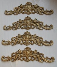 Four pre owned pediments decorative mouldings