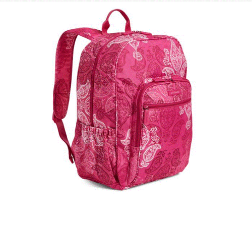 Vera Bradley Lighten Up Campus Backpack in Stamped Paisley Pattern 15021-H97 NWT - Picture 2 of 3