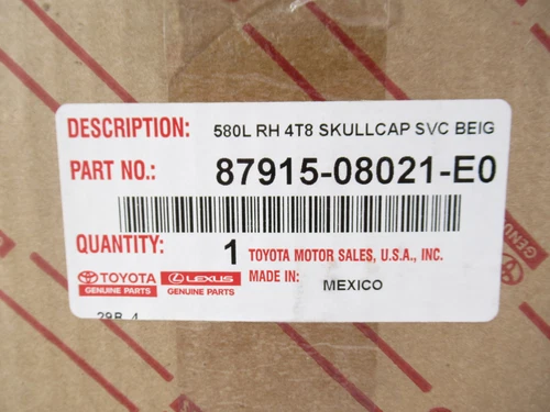Genuine OEM Toyota 87915-08021-E0 Passenger RH Side Mirror Cover 2012-15 Sienna