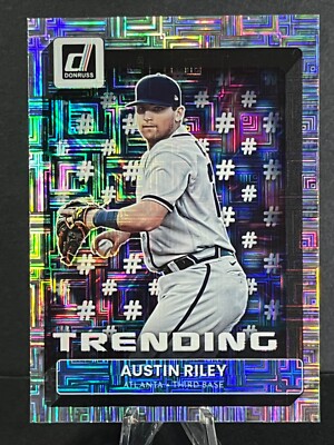Austin Riley 2022 Panini Donruss Vector Trending #T-2 - Braves - NM/MINT
