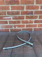 Unbranded Stainless Steel Braided Hose 63" w/ Threaded to 1" Sanitary Fitting