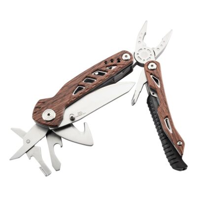 Herbertz MULTITOOL-Holzoptik-10 Funktionen+Etui-574200