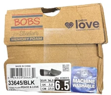 Skechers Women's Plush peace and Love Ballet Flat Size 6.5 In Black