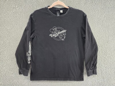 The Itchy and Scratchy Show Shirt Mens XS Black The Simpsons