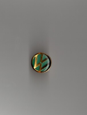 Auto Pins / Volkswagen Logo (Epoxid Goldboden) Durchmesser: 1,6 cm