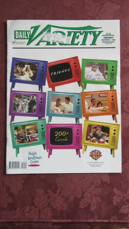FRIENDS - Variety Magazine 200th Episode Tribute Issue - Nov. 7, 2002 - COMPLETE