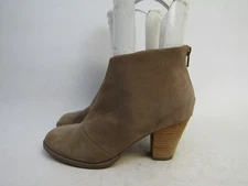 Sole society Womens Size 7 M Brown Suede Zip Ankle Fashion Boots Bootie