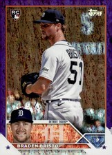 2023 Topps Update #US282 Braden Bristo Purple Foil #/799