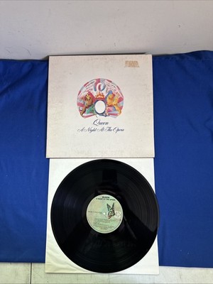 Queen A Night At The Opera Vinyl Record, US 1975 Terre Haute Embossed, VG+/VG++
