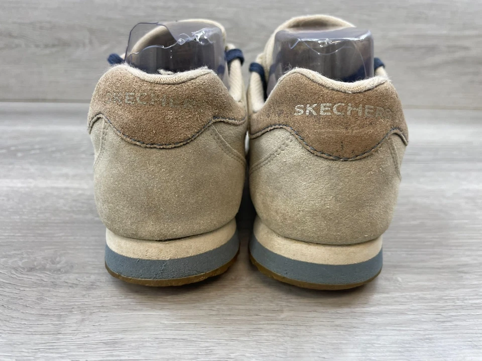 Skechers Women's 8 Gray Sneaker Leather Tennis Shoes Vintage Comfort Lace Up - Image 4 of 4