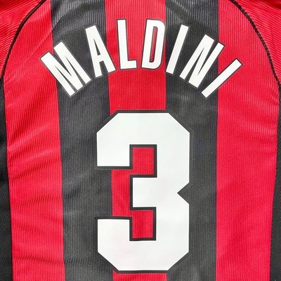 98-99ミランMILAN マルディーニMALDINI アディダス adidas Adidas AC Milan Home Jersey 98-99 Maldini #3 Retro Vintage