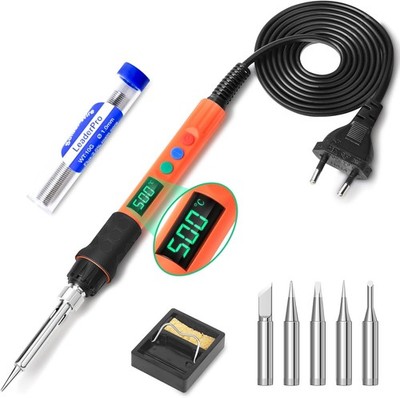 Saldatore a Stagno Kit Professionale con Multimetro Digitale,60 W