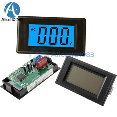 2/4-wire Digital   AC 0-500V Voltmeter Panel LCD Alternating Voltage Meter #ac