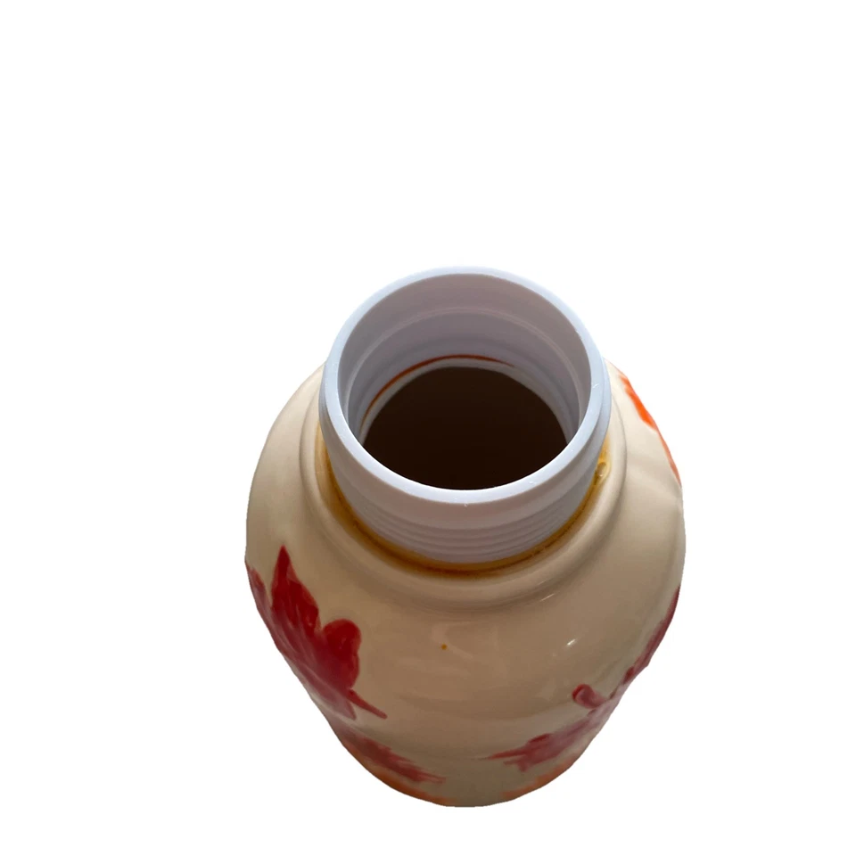 Dispensador de jabón espumoso cerámico Hojas de otoño Bath & Body Works, usado Foto 4 de 4