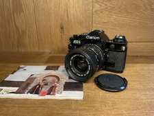 Mint Canon AE-1 Program Black Film Camera New FD Zoom 35-70mm F/3.5-4.5 /Japan