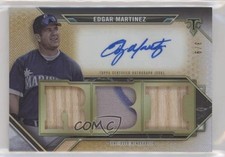 2021 Topps Triple Threads Relics Gold 3/9 Edgar Martinez #TTAR-EM3 Auto HOF 0c3