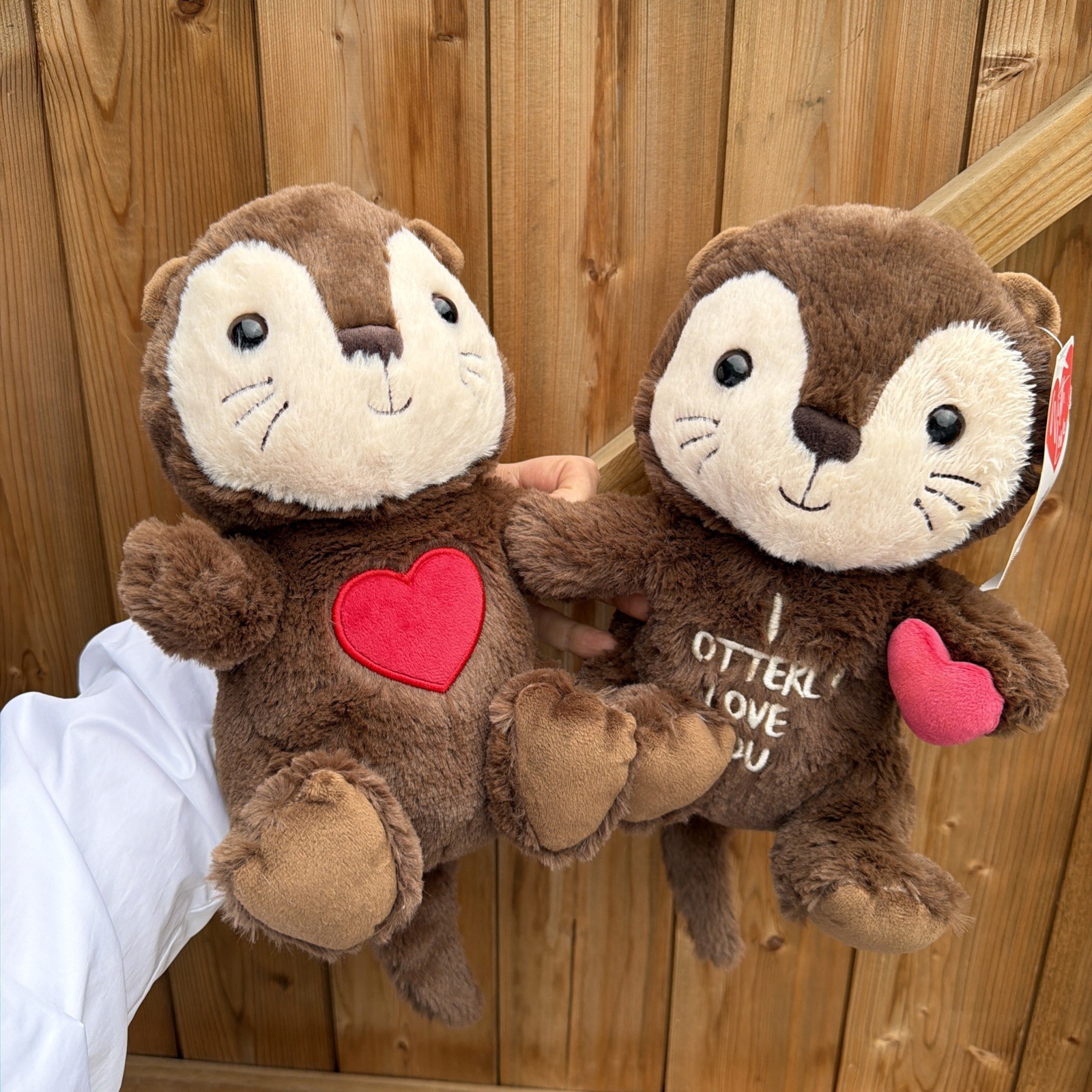 George asda Otters i otterly love you Animal Soft Plush Toy tagged brown couple