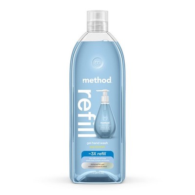 Method Gel Hand Soap Refill, Sea Minerals, 34 Fl Oz (Pack of 1) (Packaging...