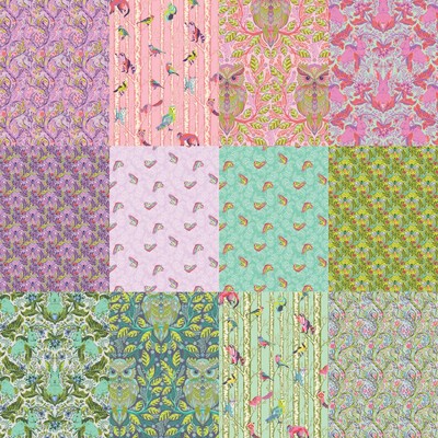 FULL MOON FOREST II BAUMWOLLSTOFFSORTIMENT von Tula Pink * Quilten * Handarbeit * Dre...