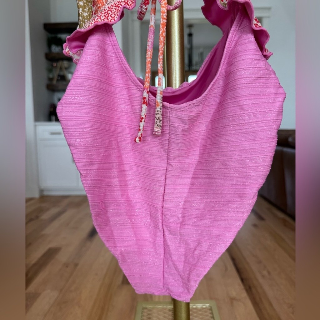 Altar'd State Medium Pink Patchwork One Piece Swi… - image 8