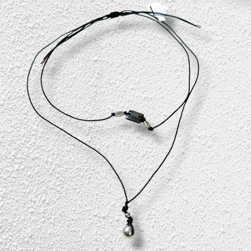 Free People Layered Manhattan Choker in Black NWT Bohemian Necklace Subversive - Picture 5 of 9